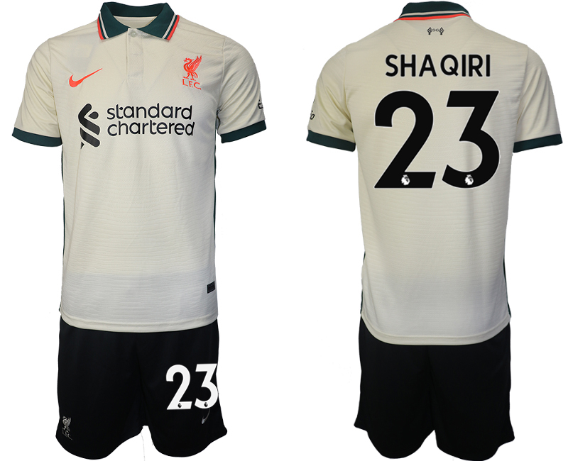 Men 2021-2022 Club Liverpool away cream #23 Soccer Jersey->liverpool jersey->Soccer Club Jersey